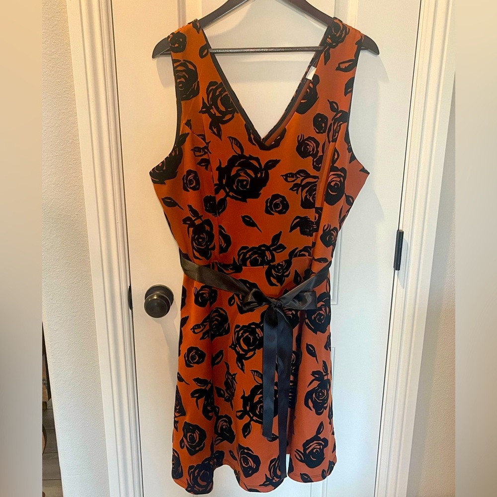 3 XL burnt orange dress New without tag